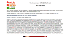 Desktop Screenshot of pltg.com